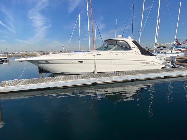 United States Marshals Service Sale 2003 Sea Ray 460 Sundancer With 2017 Achilles HB350DX 38986